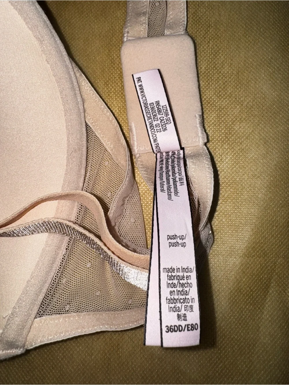 Victoria's Secret Lace Push-Up Bra - Beige/Taupe